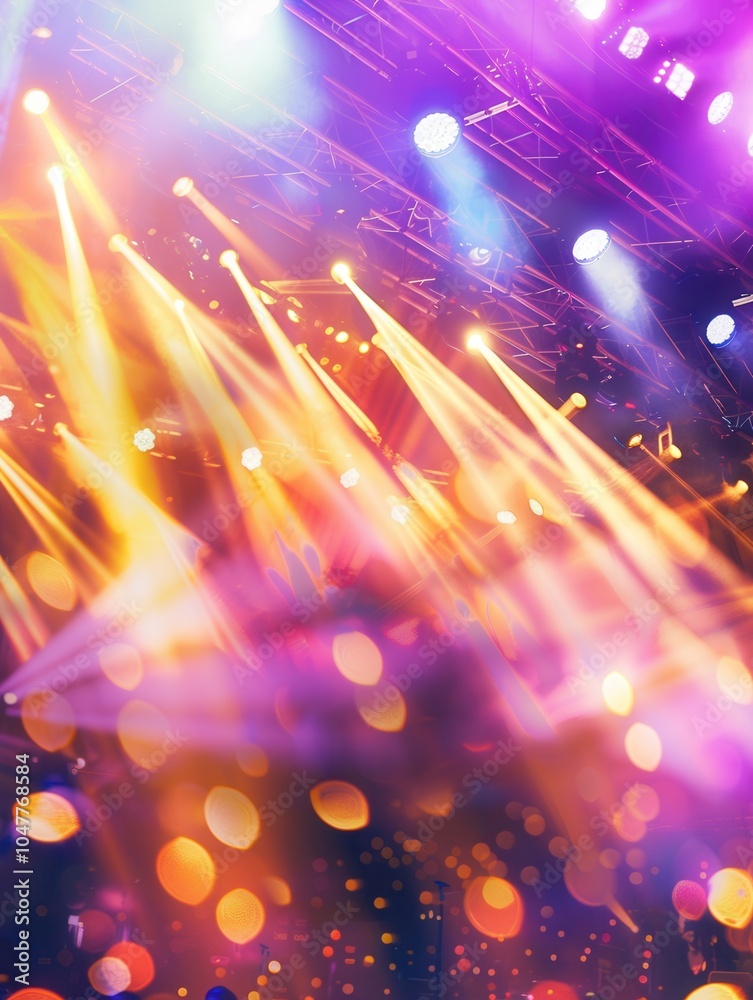 Aufkleber musicians perform on stage surrounded by colorful lights as the enthusiastic crowd enjoys the lively