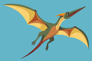 Pteranodon. A flying dinosaur from the Cretaceous era  © Jhanto