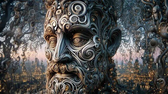 Philosophical Statues of Light and Shadow