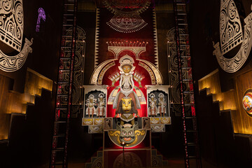 Goddess Devi Maa sculpture from Durga Puja, KOLKATA.