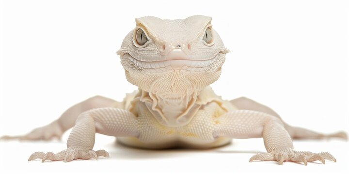 European legless lizard lies stretched out resembling a snake against a white background. The soft lighting highlights its smooth texture and color.