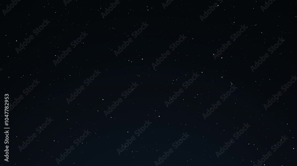 Wall mural through space, starfield. blinking stars. seamless loop abstract particles background.