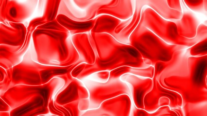 Abstract red and white liquid background