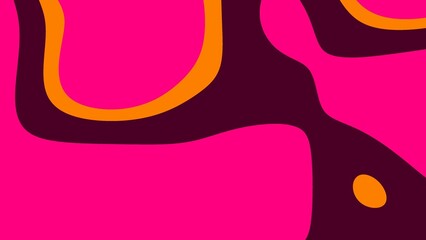 Abstract art with pink, orange, and purple colors in organic shapes