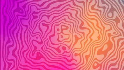 Abstract wavy pink and orange background.