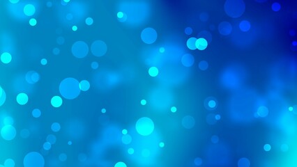 Abstract blue bokeh background with blurred lights