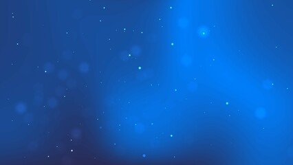 Abstract blue background with white particles