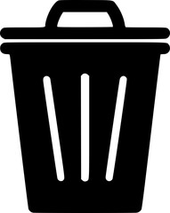 Trash bin doodle icon