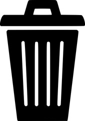 Trash bin doodle icon
