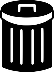 Trash bin doodle icon