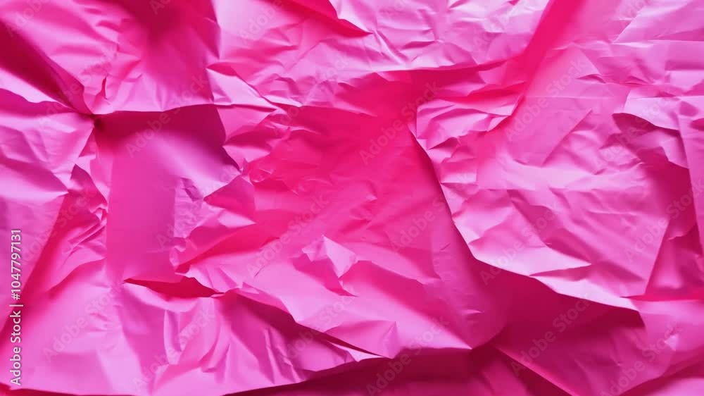 Poster This vibrant pink paper features a crumpled texture that adds depth and visual interest, making it suitable for various creative applications and projects.