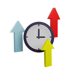 3 D Illustration of clock