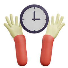 3 D Illustration of clock