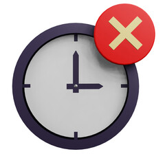 3 D illustration of clock