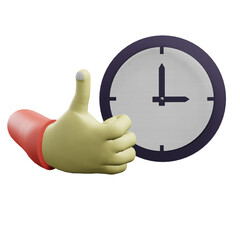 3 D Illustration of good time