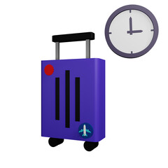 3 D Illustration of vacation time