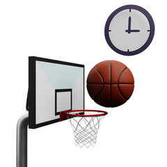 3 D illustration of work time