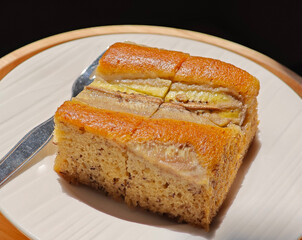 homemade cake banana cake made with organic banana
