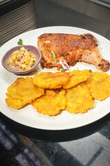 Chicken pollada, traditional Peruvian food