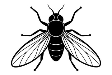 Creative Cute Insect line art vector design with a white background