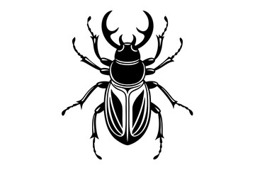 Creative Cute Insect line art vector design with a white background
