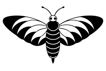 Creative Cute Insect line art vector design with a white background