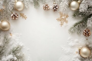 Christmas and New Year s holiday background with copy space, Christmas border