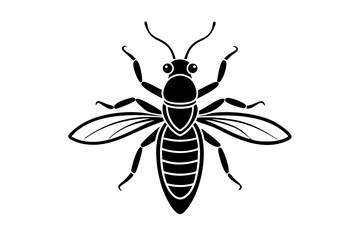 Creative Cute Insect line art vector design with a white background
