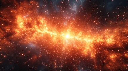 A dazzling firework display in a starry sky, vivid sparks radiating outward while a crowd watches in awe, capturing the moment's energy