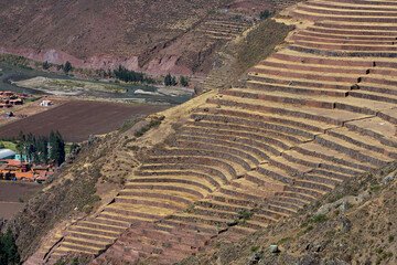 The terraces of Pisac are one of the most remarkable features of the Pisac Archaeological Park....