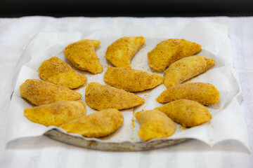 Traditional snack known as risoles, stuffed with minced meat and fried
