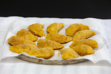 Traditional snack known as risoles, stuffed with minced meat and fried