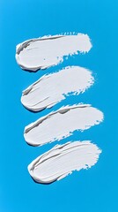 White Paint Strokes on Blue Background, Abstract Image, Texture, Pattern Background, Wallpaper, Cover and Screen of Smartphone, PC, Laptop, 9:16 and 16:9 Format