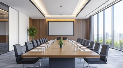 Fototapeta premium Modern Conference Room with Elegant Design