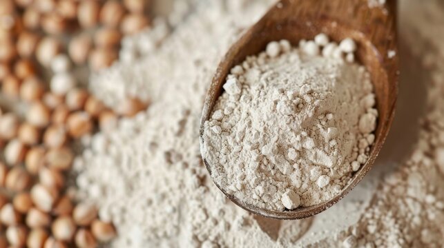 A magnified look at the special dietary considerations such as glutenfree and nonGMO mentioned on a buckwheat flour packaging.