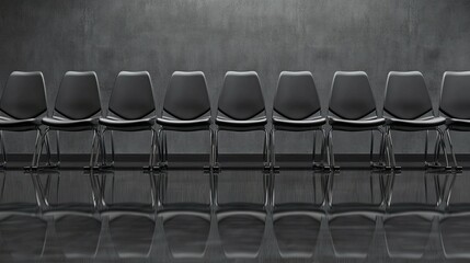 Fototapeta premium Modern Chairs in Minimalist Interior Space