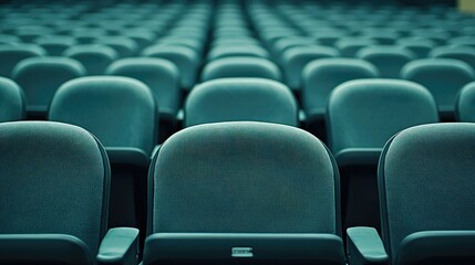 Fototapeta premium Empty Theater Seating Arrangement for Events