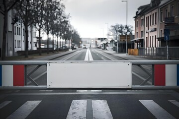 "European Border Barrier Between Two Countries"