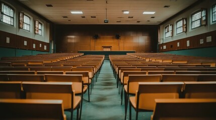 Empty auditorium ready for an event or presentation