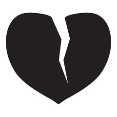 Broken Heart Icon vector illustration.