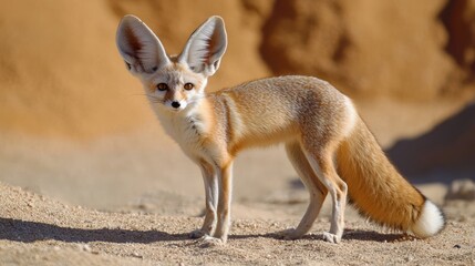 Fennec Fox Alert in the Sahara Desert