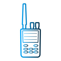 Handy talkie icon template