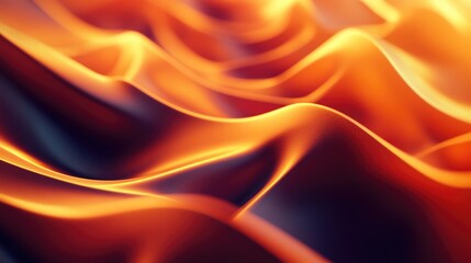 Obraz premium Abstract Orange and Red Waves