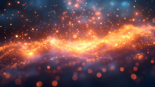 Vibrant Fireworks Display Illuminating the Night Sky in a Spectacular Colorful Burst