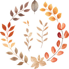 pattern with autumn leaves