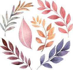 Fototapeta premium seamless pattern with autumn leaves
