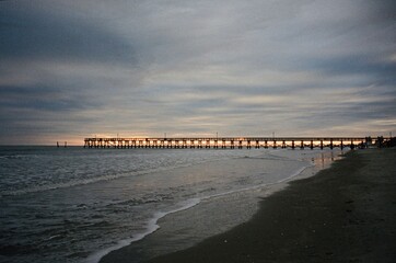 Obraz premium Pier at Sunset, Myrtle Beach South Carolina 