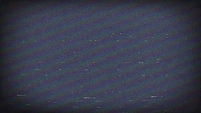 Old Vintage Film, Analog Static Noise Flickering, Old TV Screen Video Effect.