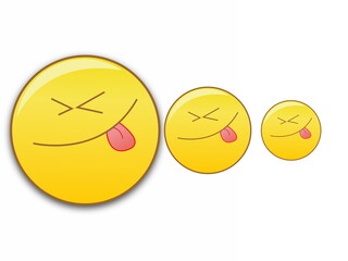 set of smileys