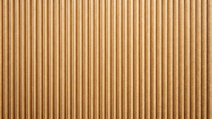 Fototapeta premium Symmetrical natural corrugated carton sheet with vertical stripes